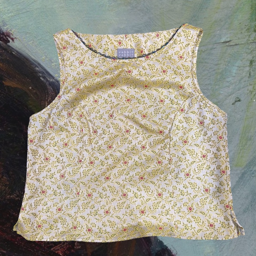 green floral top 🌸